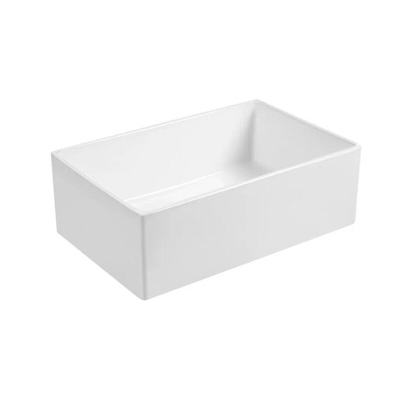 حوض مطبخ أمامي بتصميم مستطيل من السيراميك CUPC ذو وعاء واحد بتصميم شعبي حوض مطبخ أمامي بتصميم مستطيل من السيراميك CUPC ذو وعاء واحد بتصميم شعبي 1 B3019 تصميم شعبي CUPC مستطيل وعاء واحد السيراميك مزرعة المئزر الجبهة بالوعة المطبخ