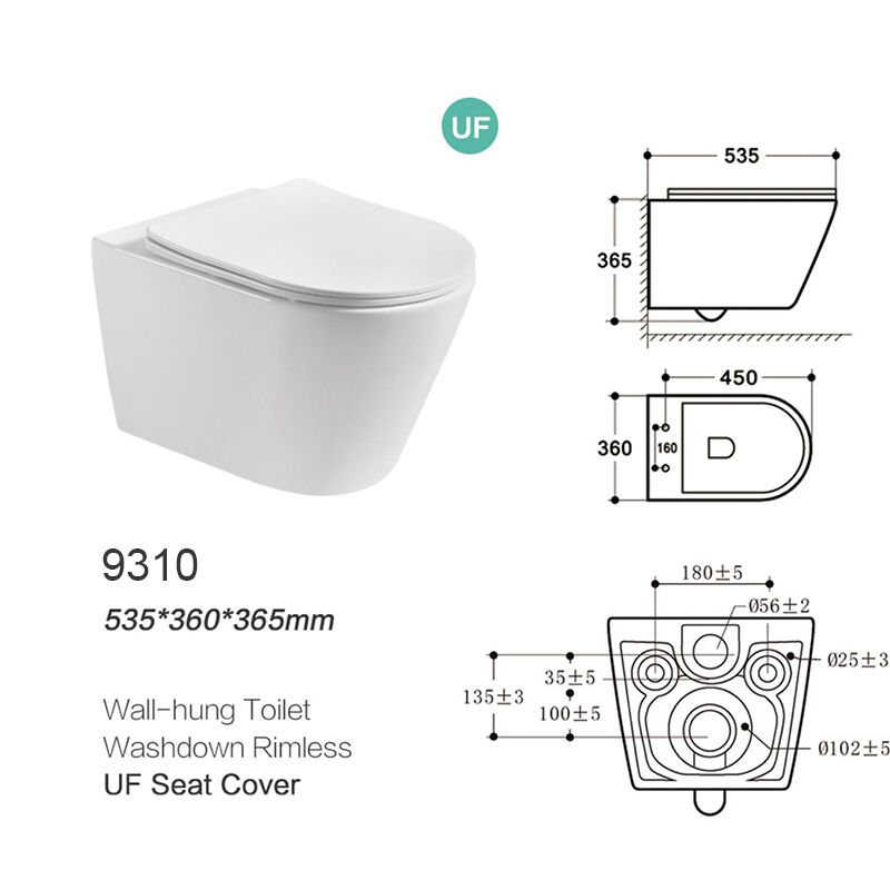 Pembekal Kilang China Bilik Mandi Murah Ceramic Sanitary Ware Bilik Mandi Wall Mounted Toilet Tandas Pintar Bilik Mandi WcCeramic Toilet9310 bathroom wall mounted toilet wc round wall hanging wc toilet bowl