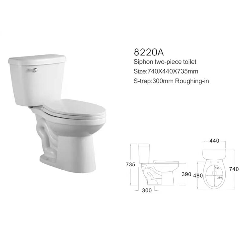 Factory Directly White Color Wares White 2 Piece Toilet S Trap Set Ceramic Sanitary Luxury Toilet Wholesale Ceramic Toilets Bathroom Sanitary Ware Ceramic Washdown 2 Piece Toilet 04 8220A Factory Directly White Color Wares White 2 Piece Toilet S Trap Set Ceramic Sanitary Luxury Toilet - الصورة 5