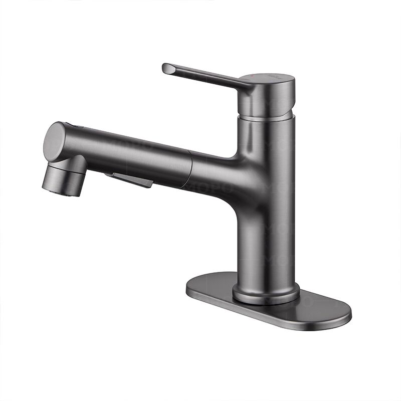MOPO Wholesale Bathroom Faucet with Pull-Out Spray, with Draw Out Nozzle, Three Water Flow Patterns, Brass Bathroom Sink Faucet, Modern Bathroom Faucet bathroom faucet MOPO Wholesale Bathroom Faucet with Pull-Out Spray, with Draw Out Nozzle, Three Water Flow Patterns, Brass Bathroom Sink Faucet, Modern Bathroom Faucet - Imagen 11