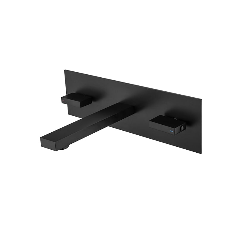 MOPO Brass 2 Lever Handles Square Wall Mounted Waterfall Bathroom Sink Basin Faucets brass 2 lever handles square wall mounted Waterfall bathroom sink basin faucet 4 1 MOPO Brass 2 Lever Handles Square Wall Mounted Waterfall Bathroom Sink Basin Faucets