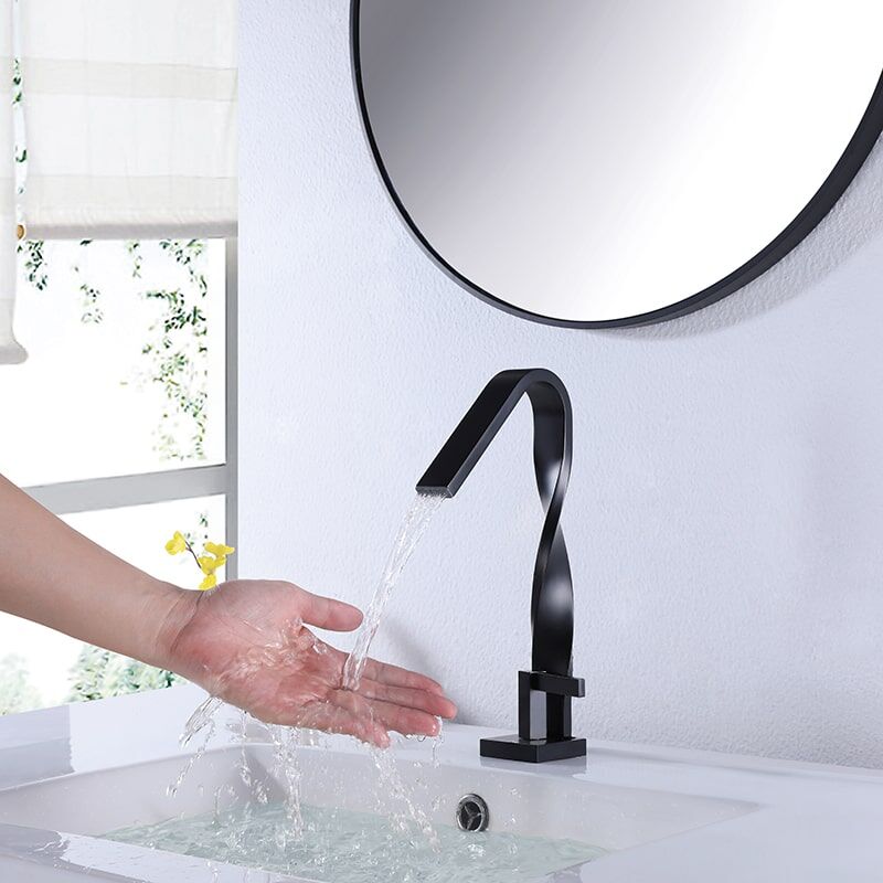 Wholesale Sanitary Ware Faucet Brass Distorted Waterfall Sink Faucets wholesale sanitary ware Faucet Brass Distorted Waterfall Basin Faucet 4 Wholesale Sanitary Ware Faucet Brass Distorted Waterfall Sink Faucets - الصورة 5