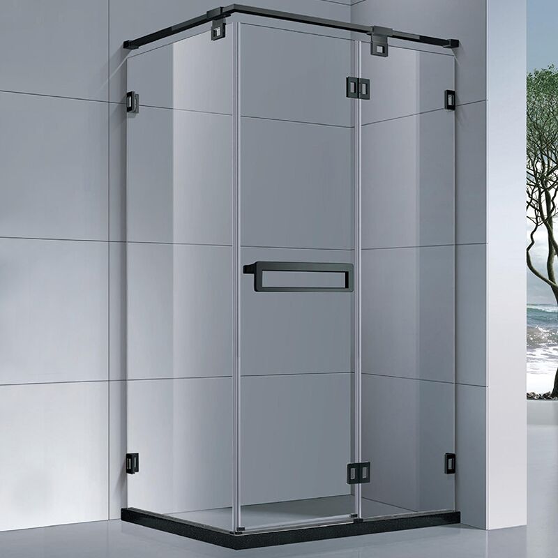 Cabine de Douche d'angle en diamant, porte de Douche à cadre noir, salle de bains, Cabine de Douche, offre spéciale