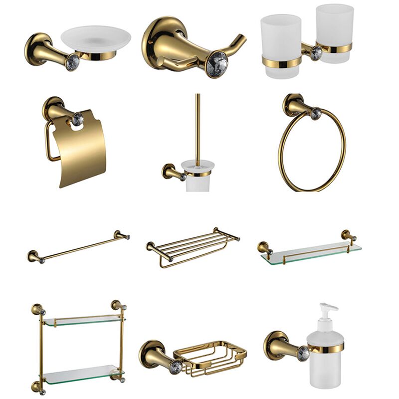 Cheap hotel modern design toilet decoration complete luxury hardware bathroom accessories set